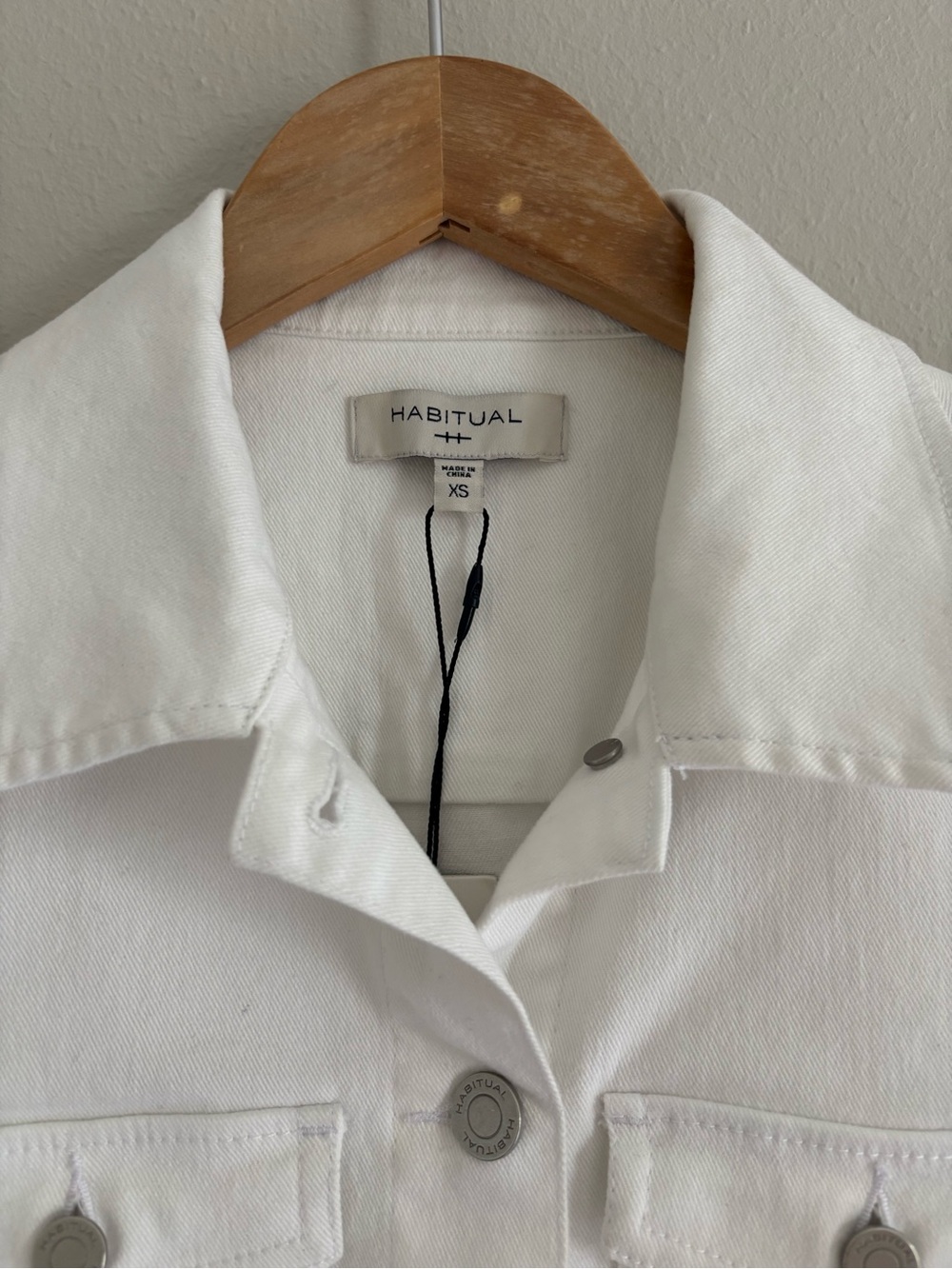 NWT Habitual White Denim Dress - Picture 8 of 11